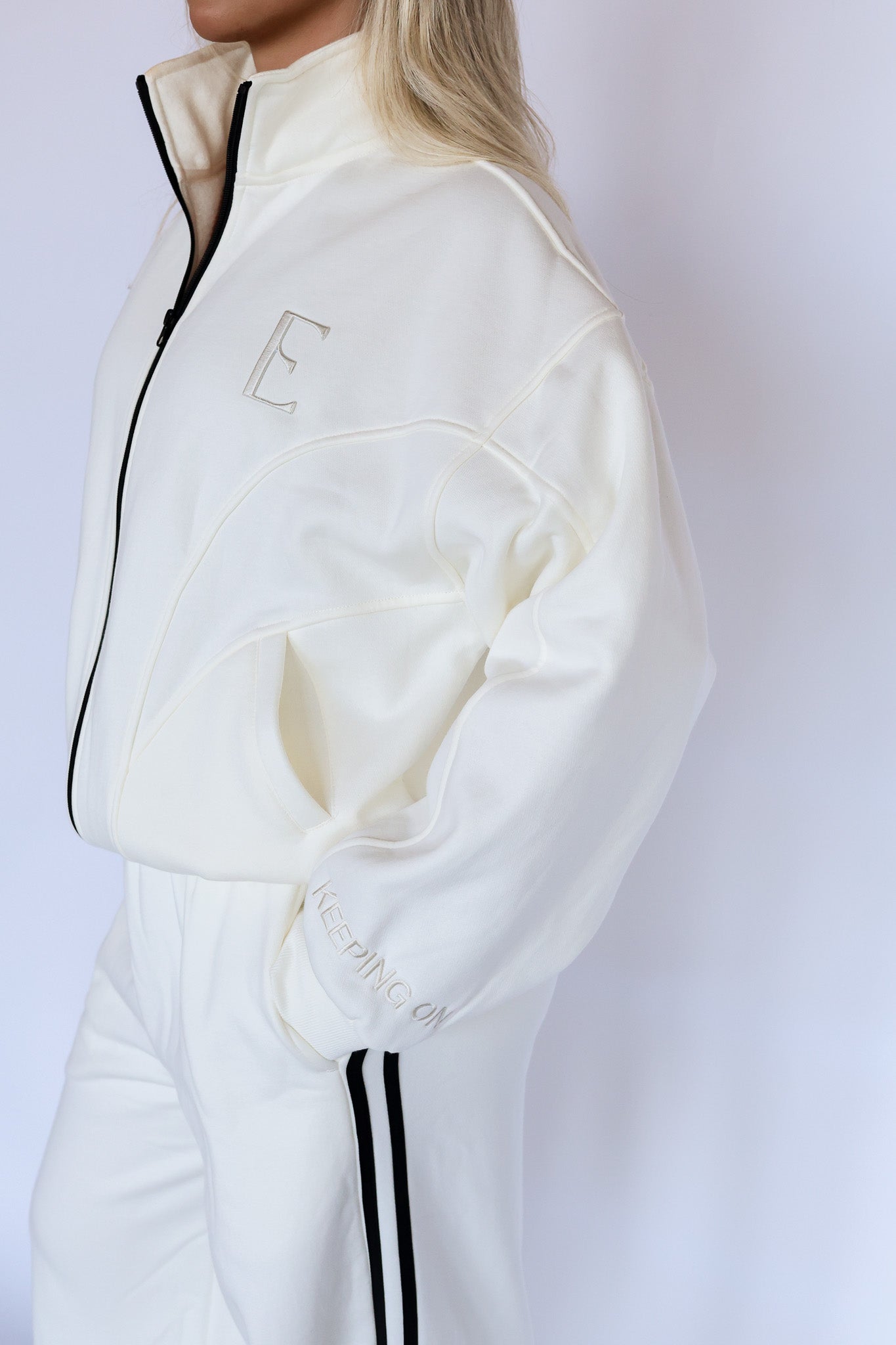 ELE. Tracksuit Jumper | Vanilla